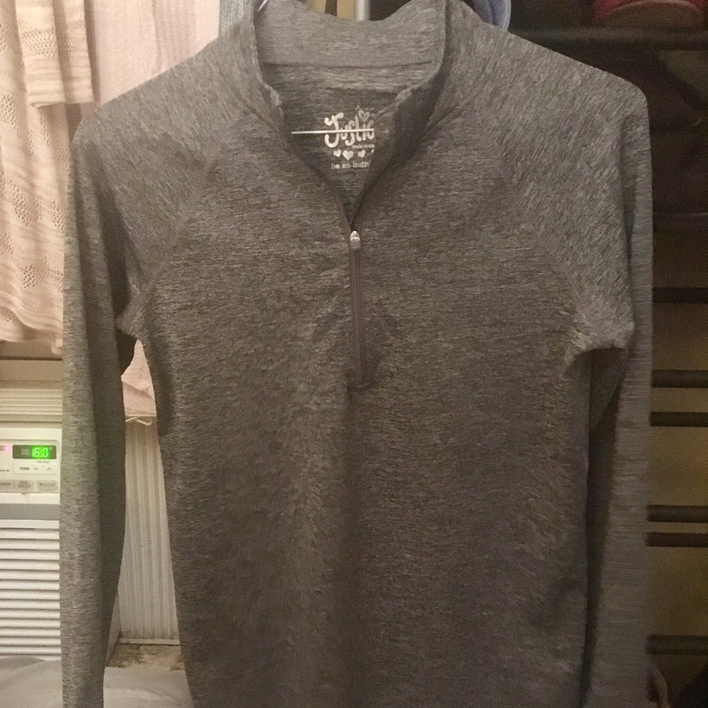 Justice Quarter zip athletic jacket